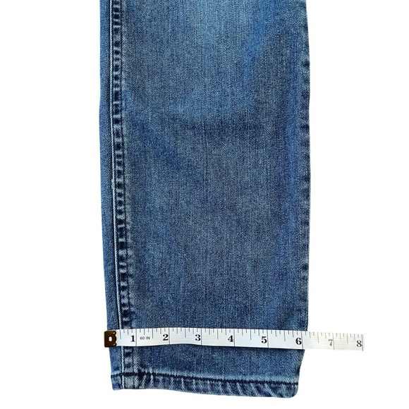 3x1 NYC Mid Rise Straight Leg Cropped Jeans Blue Wash Stretch - Size 25 - Picture 11 of 16